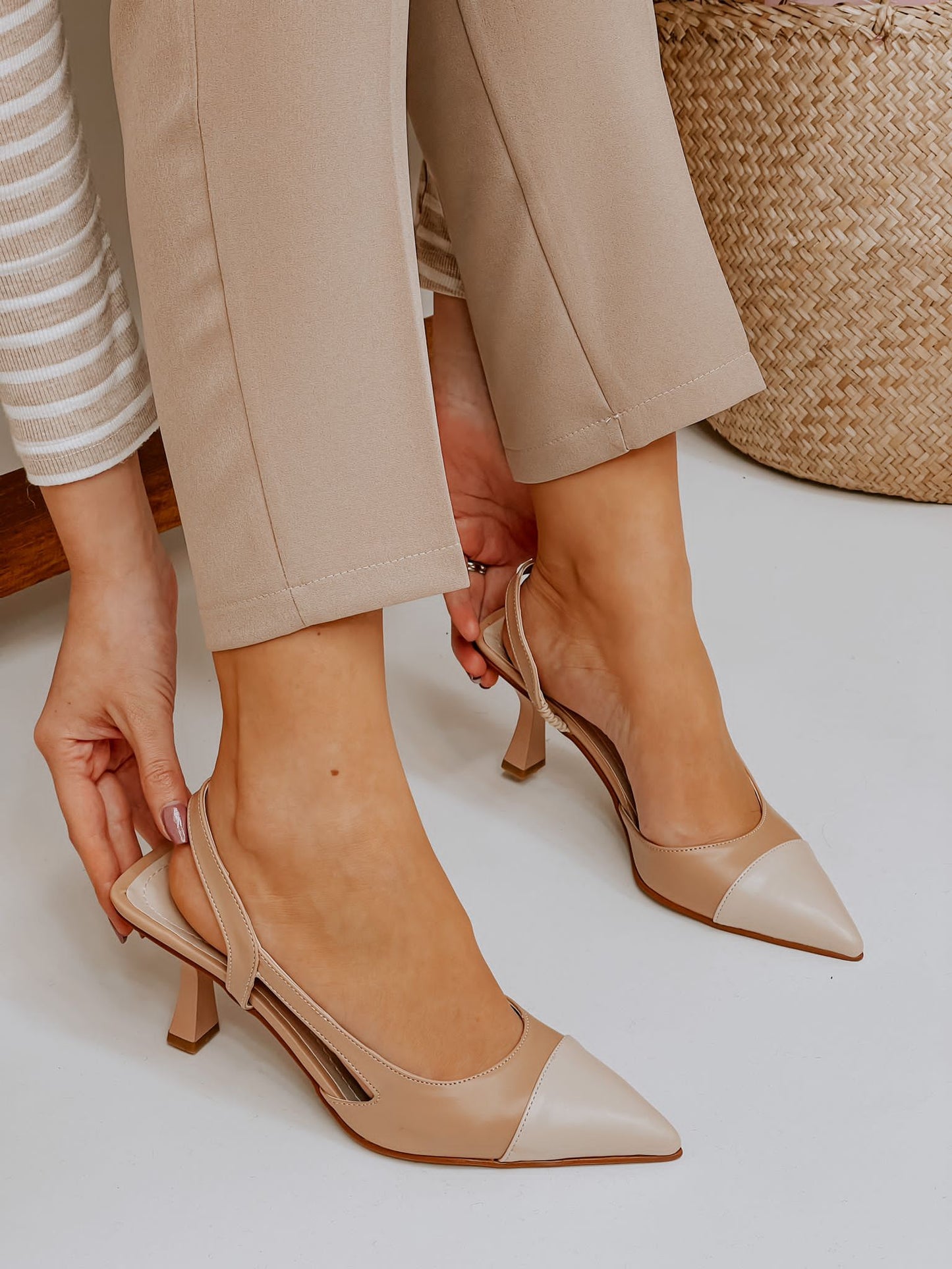 Escarpin  Nude/Beige
